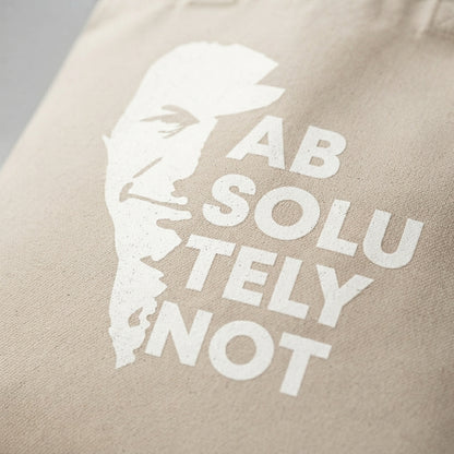 Absolutely Not Imran Khan Typography Canvas Tote Bag – Premium Cotton Shoulder Bag