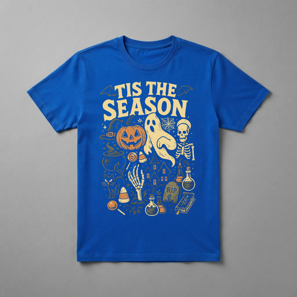 Tis The Season Halloween T-Shirt – Vintage Spooky Graphic Tee