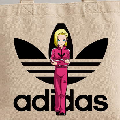 Limited Edition Android 18 Adidas Canvas Tote Bag - Dragon Ball Z Crossover