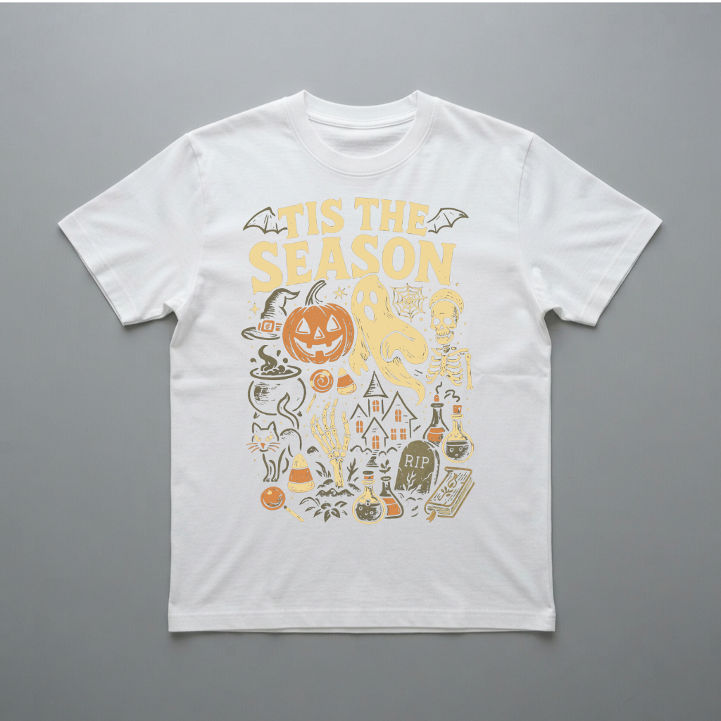 Tis The Season Halloween T-Shirt – Vintage Spooky Graphic Tee
