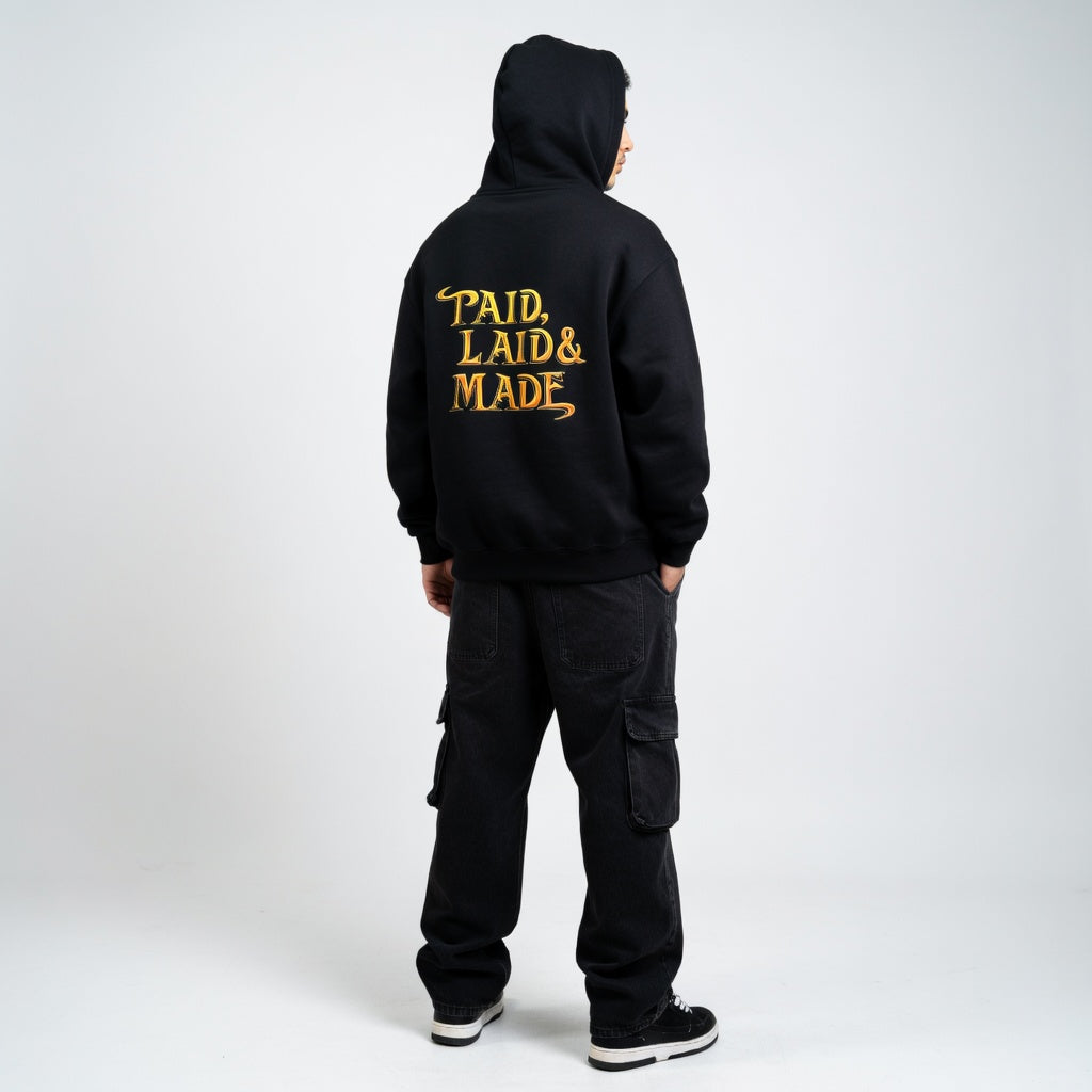 EVOLUTION "Paid, Laid & Made" Graphic Heavyweight Hoodie