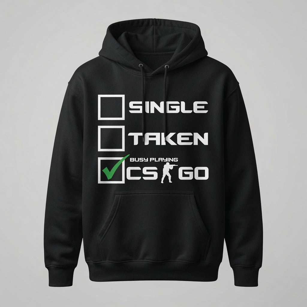 Counter-Strike CS:GO Meme Graphic Pullover Hoodie