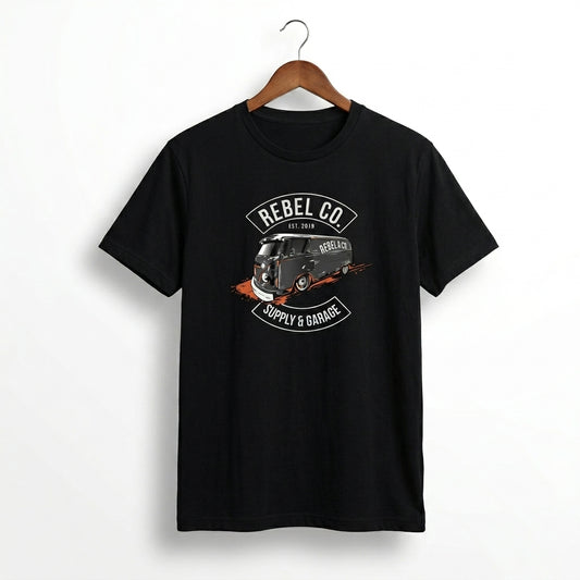 Rebel Co. Supply & Garage Vintage Camper Van Graphic T-Shirt