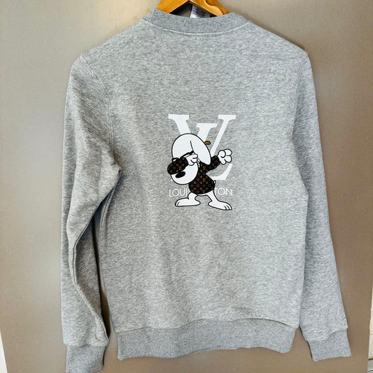 Dabbing Cartoon Character Graphic Sweatshirt