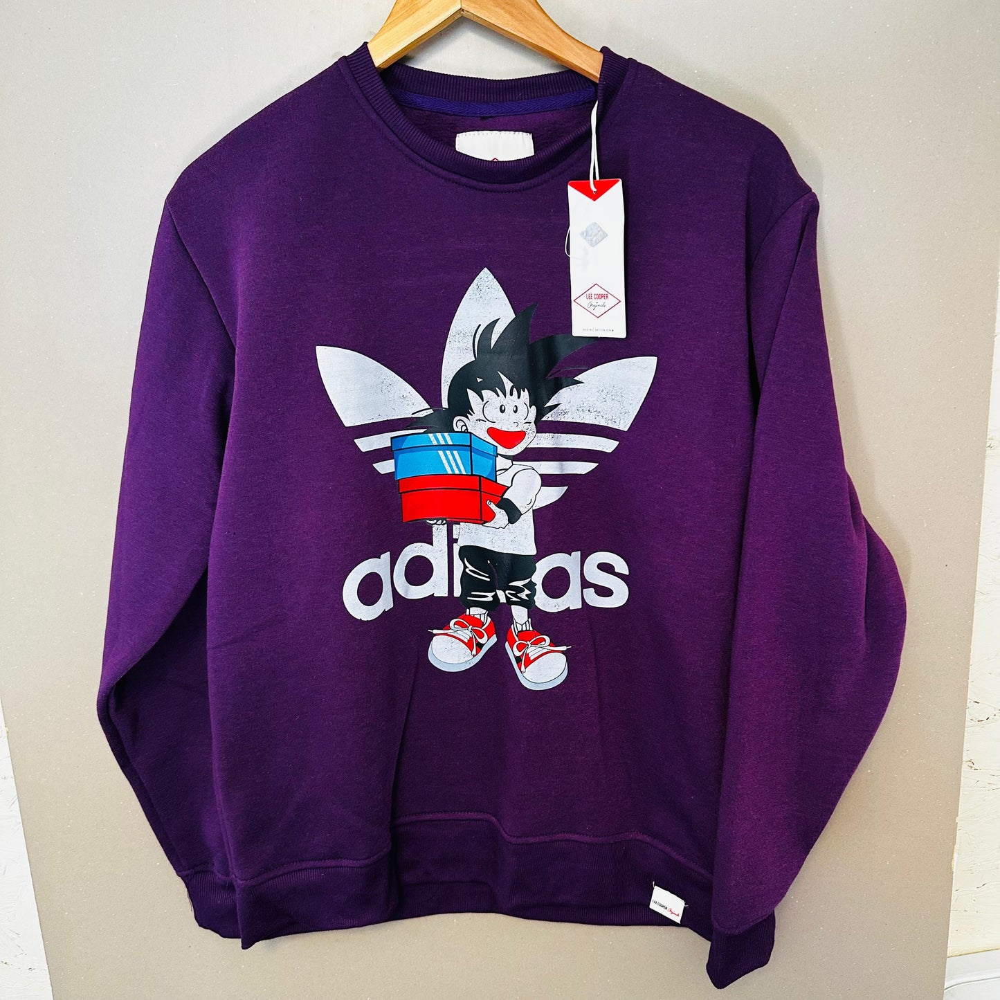 Purple Cartoon Character Sweatshirt