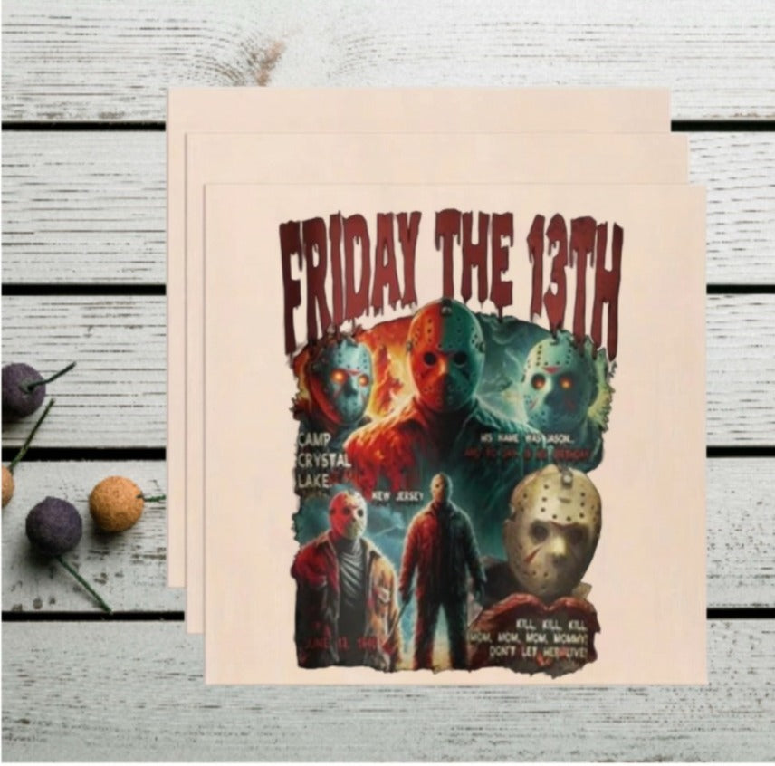 Camp Crystal Lake Jason Voorhees Wooden Art Print - Retro Horror Movie Wall Decor