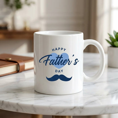 Father's Day Ceramic Coffee Mug 11oz - Best Dad Ever, Superhero & King Design Tea Cup Gifts
