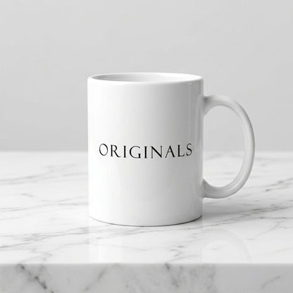 Originals Minimalist Typography Premium White Ceramic Coffee Mug - Classic Adidas Inspired Streetwear Tea Cup (11oz)