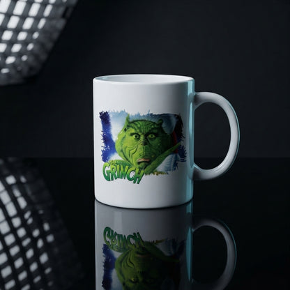 Funny "The Grinch" Graphic Christmas Coffee Mug 11oz - White Ceramic Tea Cup