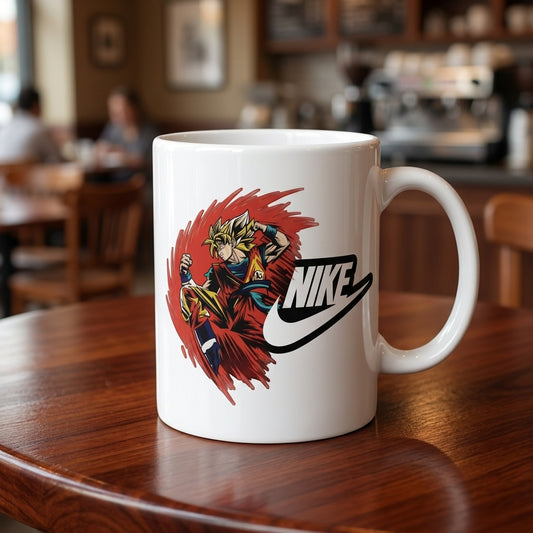 Epic Anime Super Saiyan Warrior Graphic Ceramic Coffee Mug – Powerful Manga Art Tea Cup & Unique Birthday Gift for Anime Fans