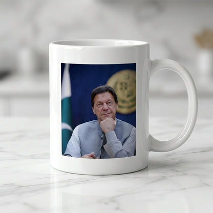 Imran Khan Official Portrait Ceramic Cup – High-Quality Printed Tea & Coffee Drinkware