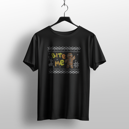 Bite Me Ugly Christmas Sweater T-Shirt