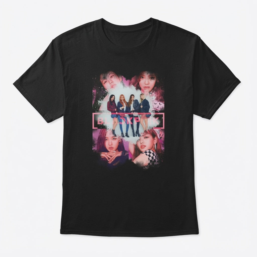 BLACKPINK High-Fashion Neon Accent Graphic T-Shirt (Copy)