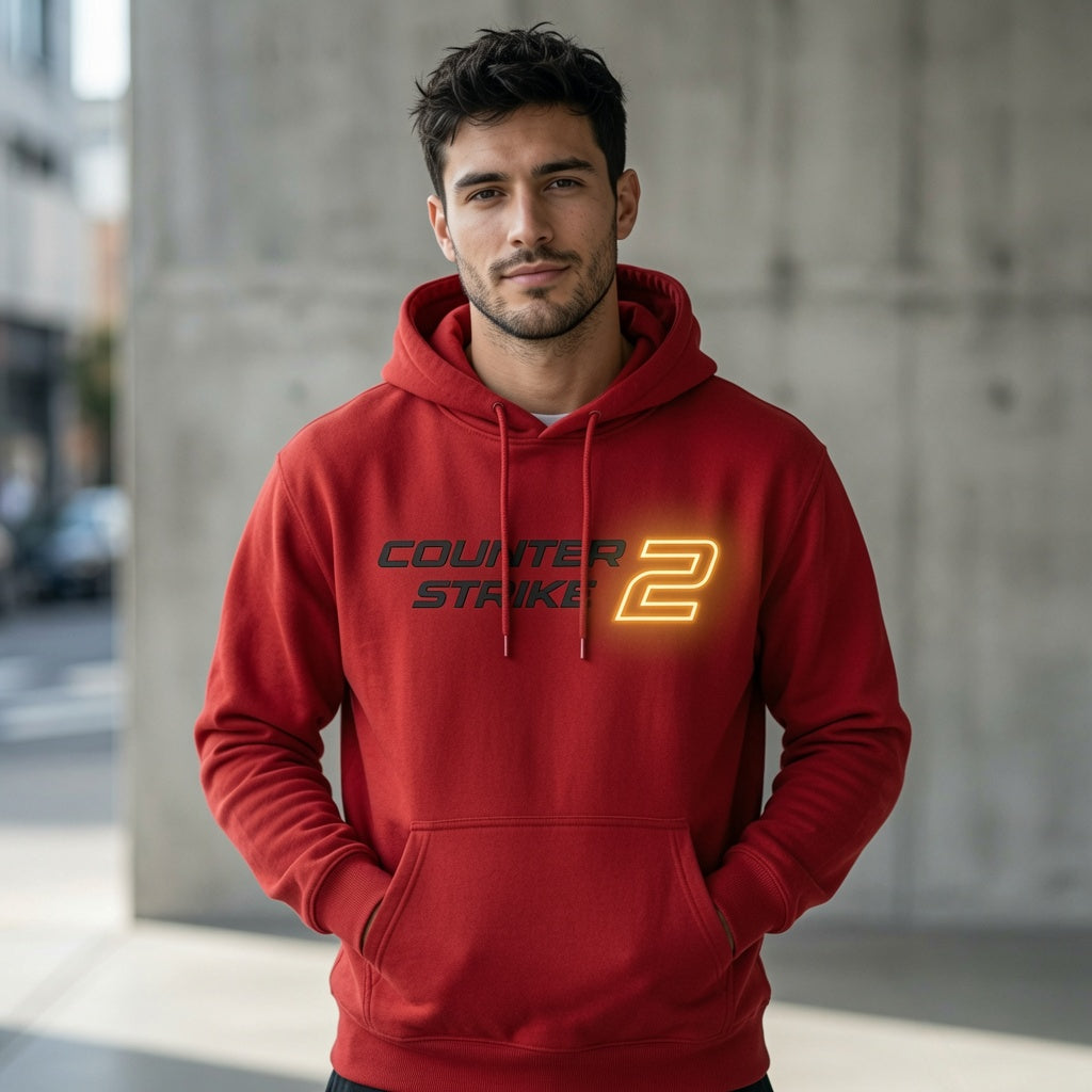 Counter-Strike 2 Hoodie CS2 Gaming Men Black Pullover Graphic Sweatshirt Gift