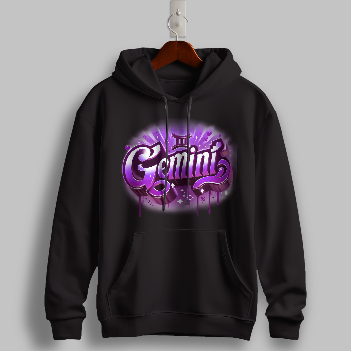 Gemini Duality Graphic Hoodie