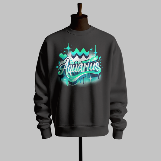 Stylish Aquarius Zodiac Sweatshirt