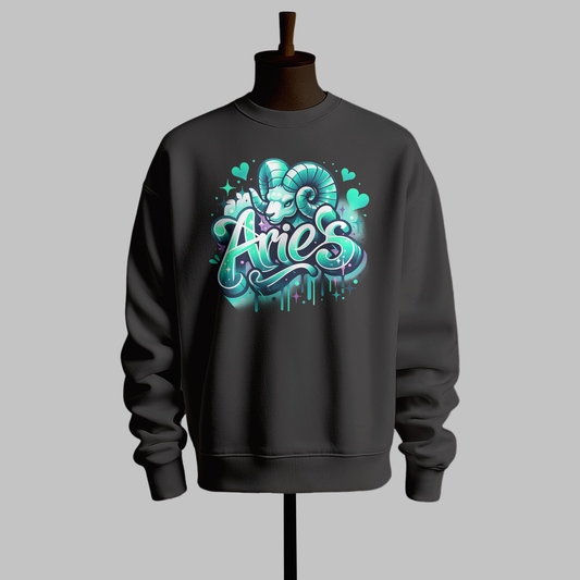 Aries Zodiac Graphic Sweatshirt