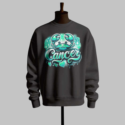 Cancer Zodiac Graphic Sweatshirt