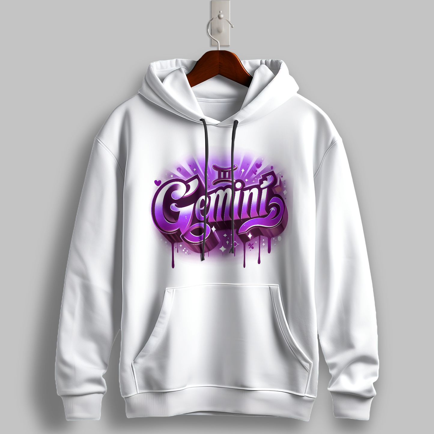 Gemini Duality Graphic Hoodie