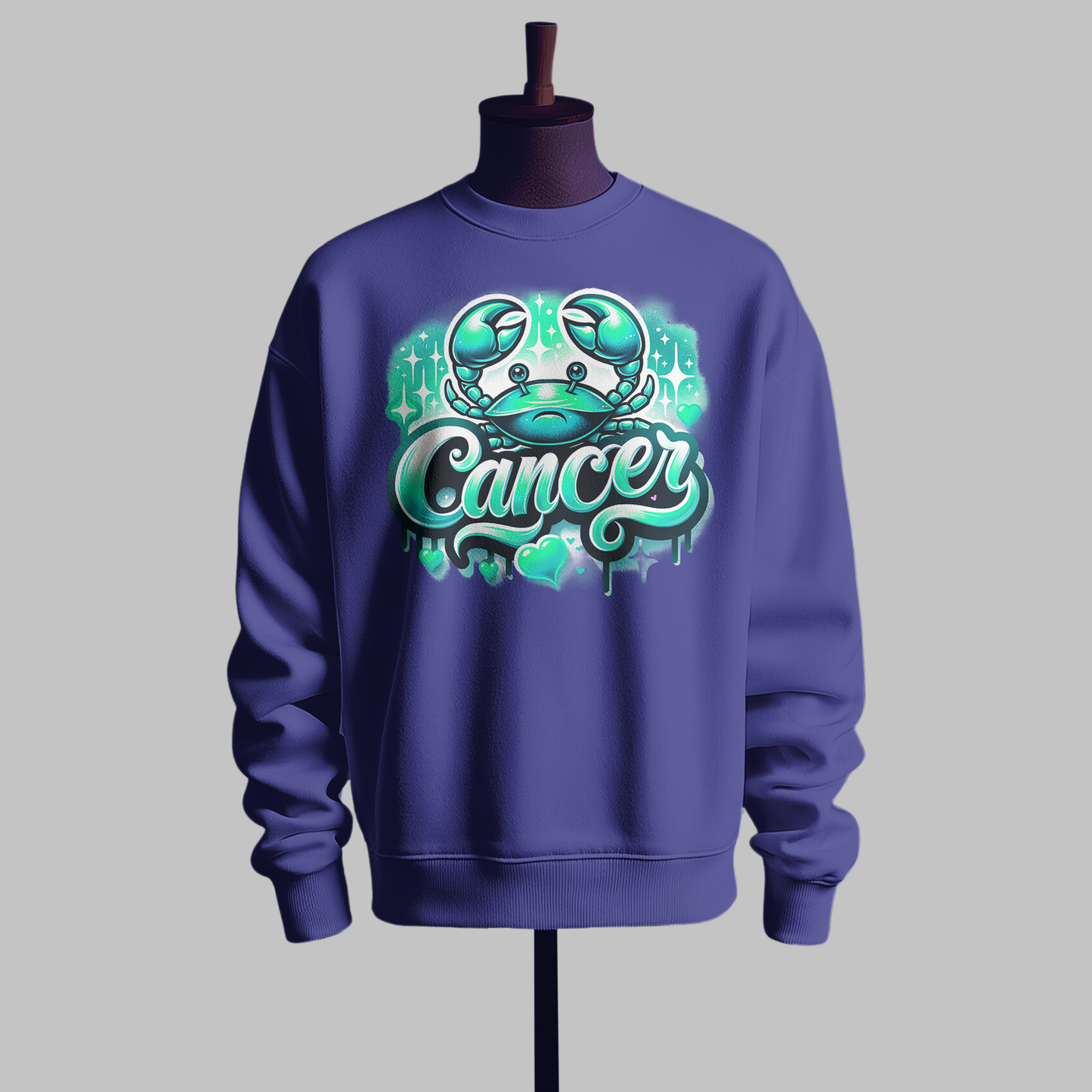 Cancer Zodiac Graphic Sweatshirt