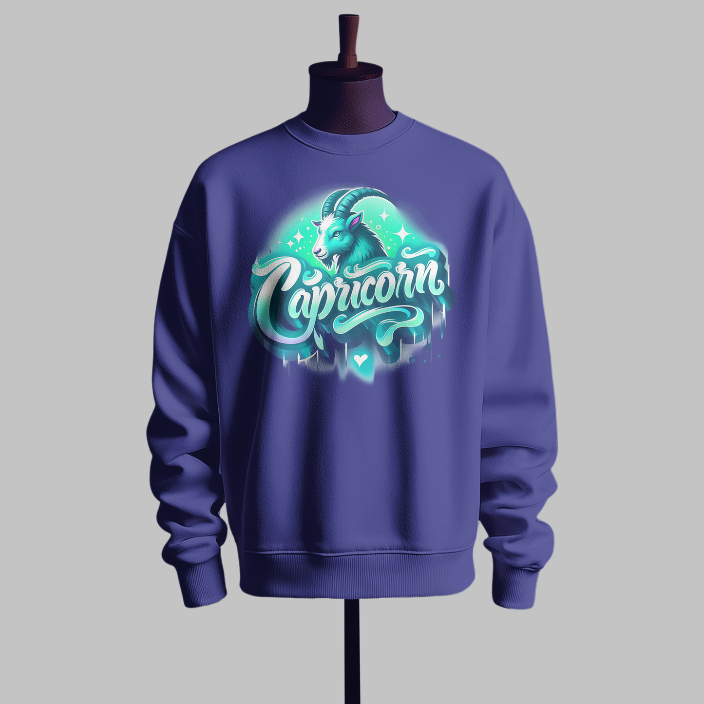 Capricorn Zodiac Glow Sweatshirt