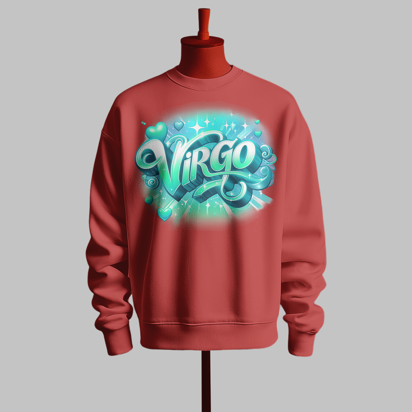 Black Sweatshirt with Virgo Graphic