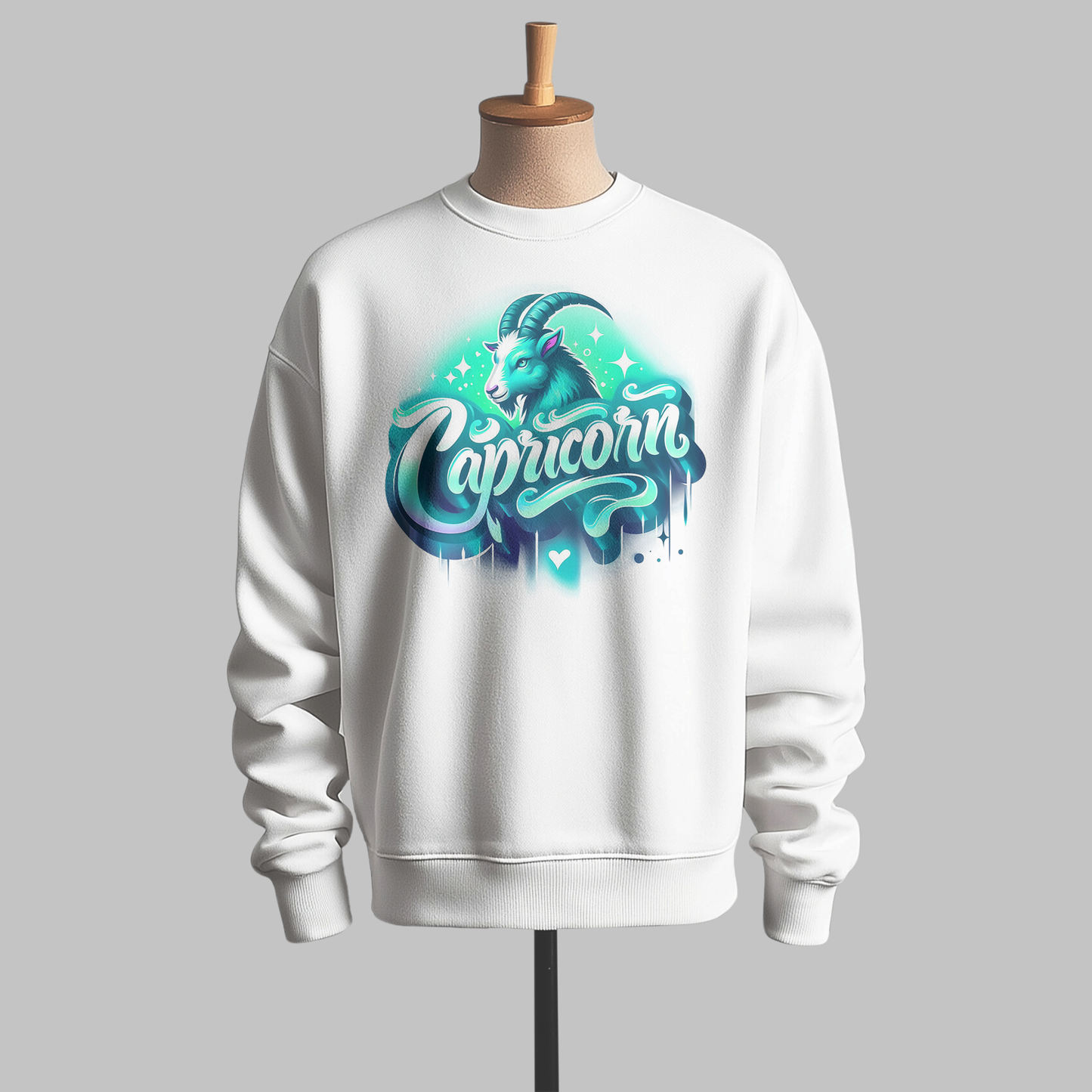 Capricorn Zodiac Glow Sweatshirt