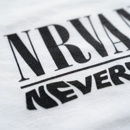 Nirvana "Nevermind" Minimalist Typography Graphic Tee
