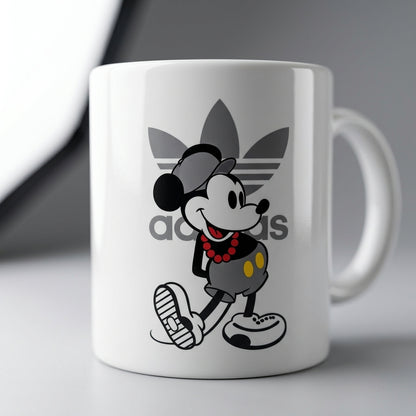 Trendy Cartoon Mouse Sports Brand Waterproof Vinyl Sticker - Premium Streetwear Graphic Decal for Laptops, Mugs, Water Bottles, Cars & Skateboards