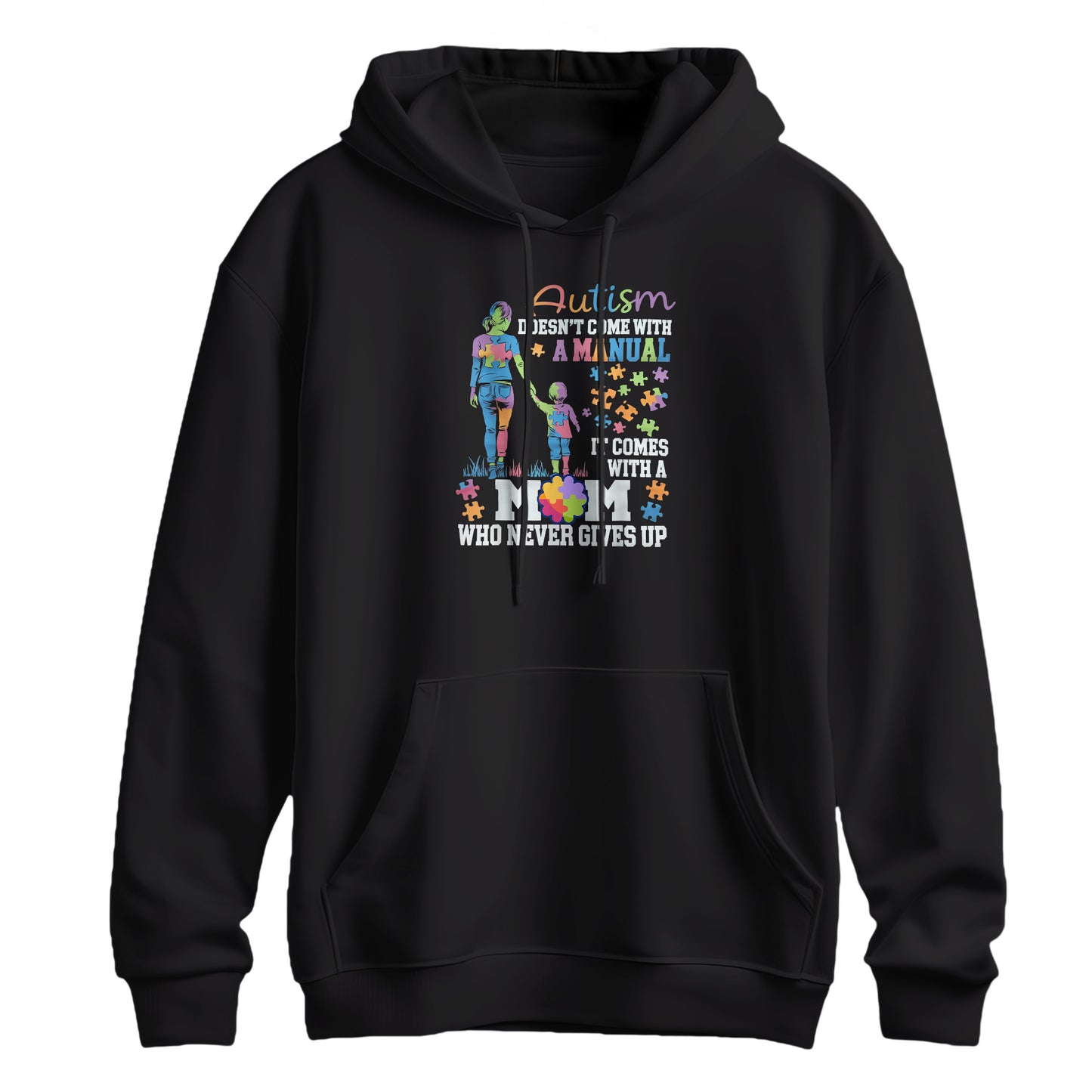Autism Mom Hero Support Graphic Hoodie