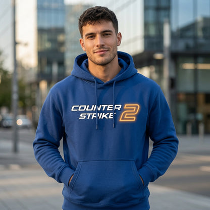 Counter-Strike 2 Hoodie CS2 Gaming Men Black Pullover Graphic Sweatshirt Gift