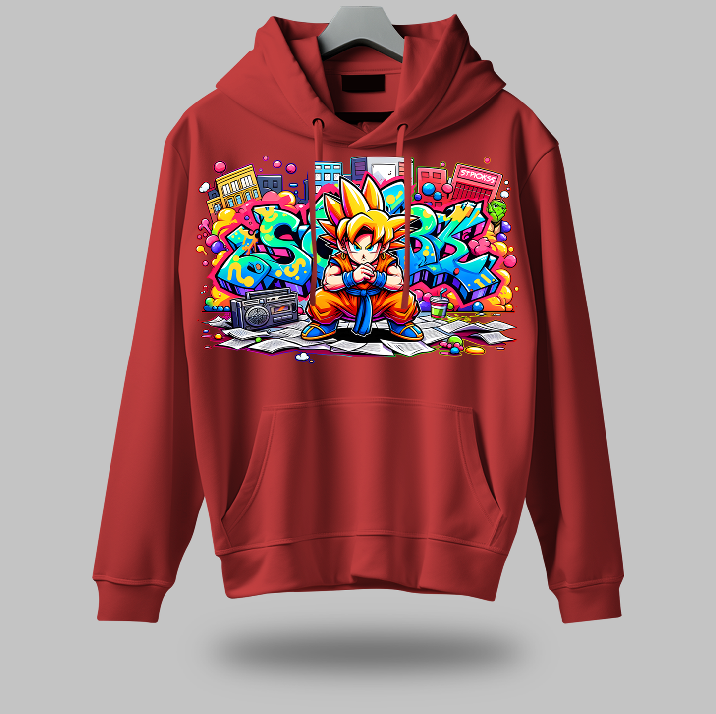 Urban Anime Graffiti Hoodie