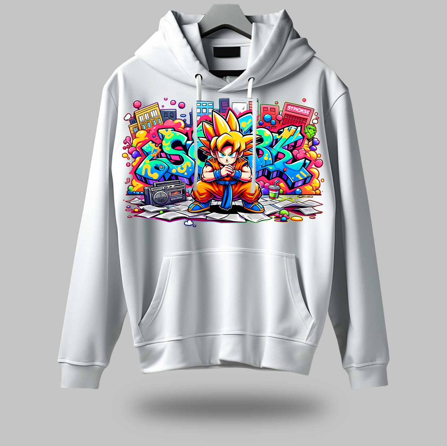 Urban Anime Graffiti Hoodie