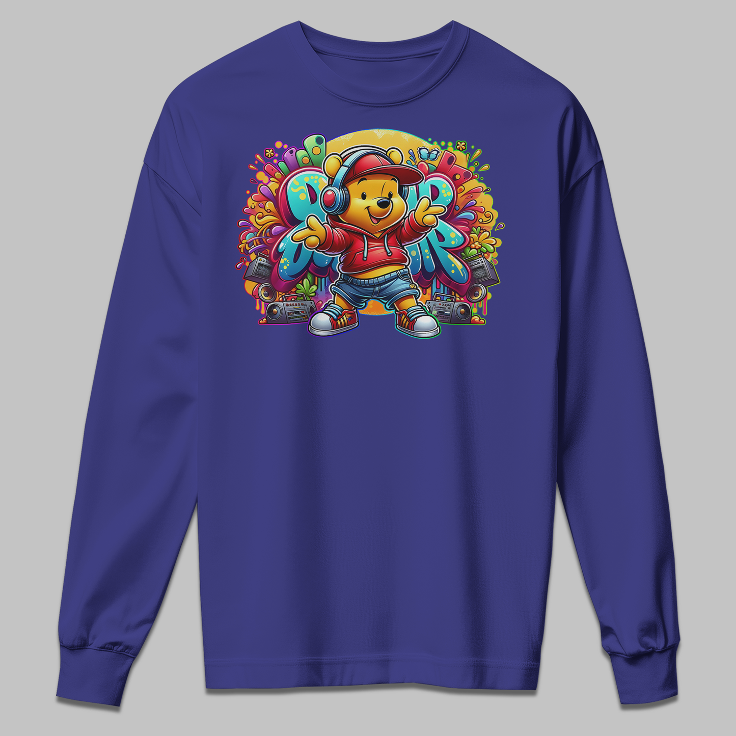 Teddy Bear Graphic Kids Sweatshirt