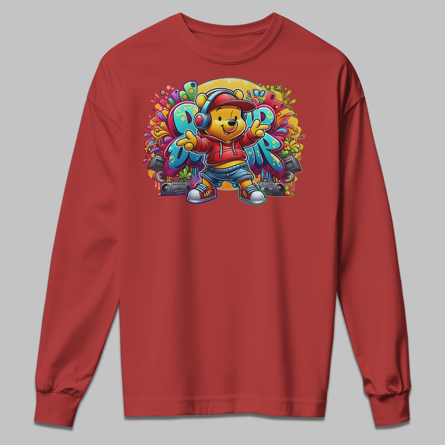 Teddy Bear Graphic Kids Sweatshirt