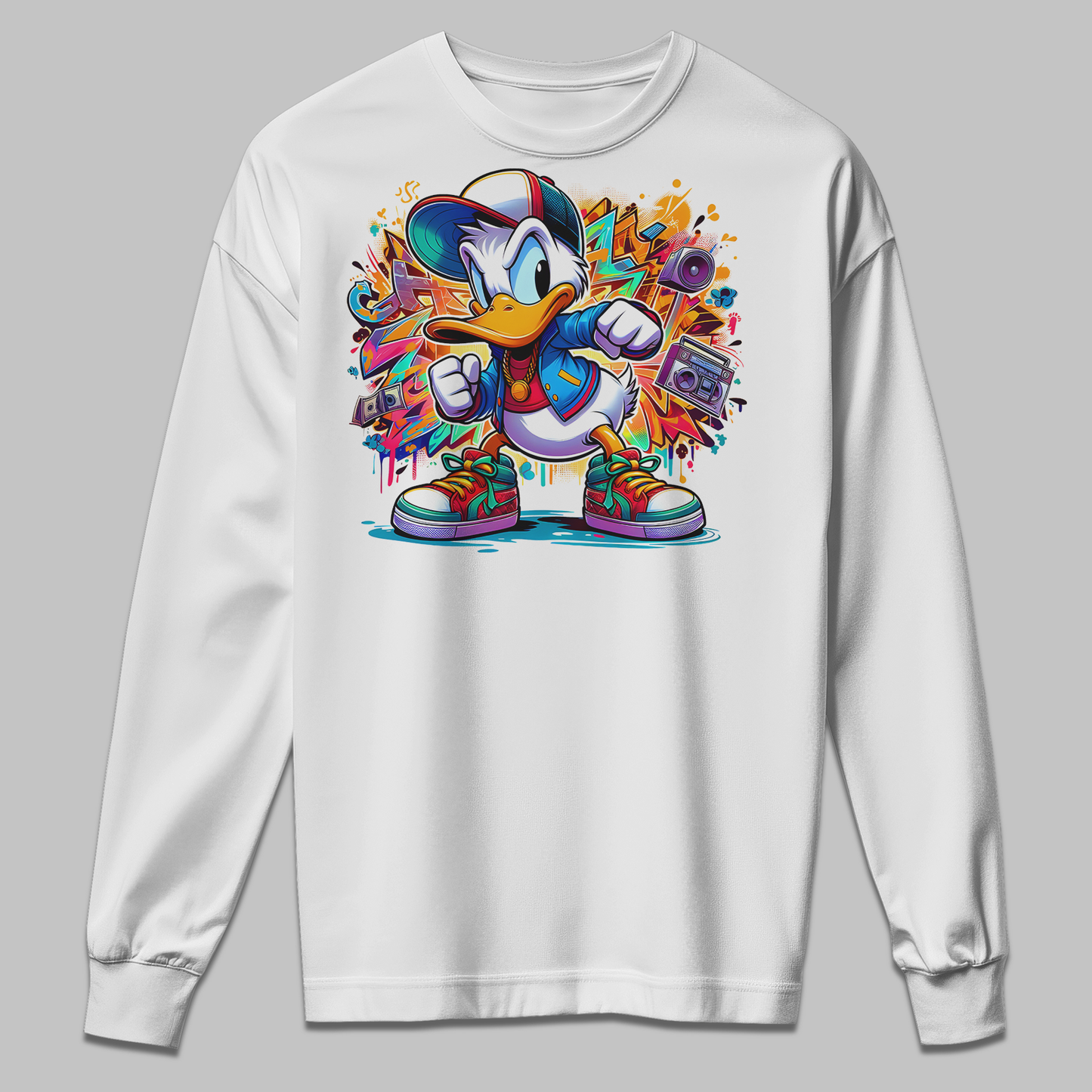 Street Style Duck Kids Crewneck