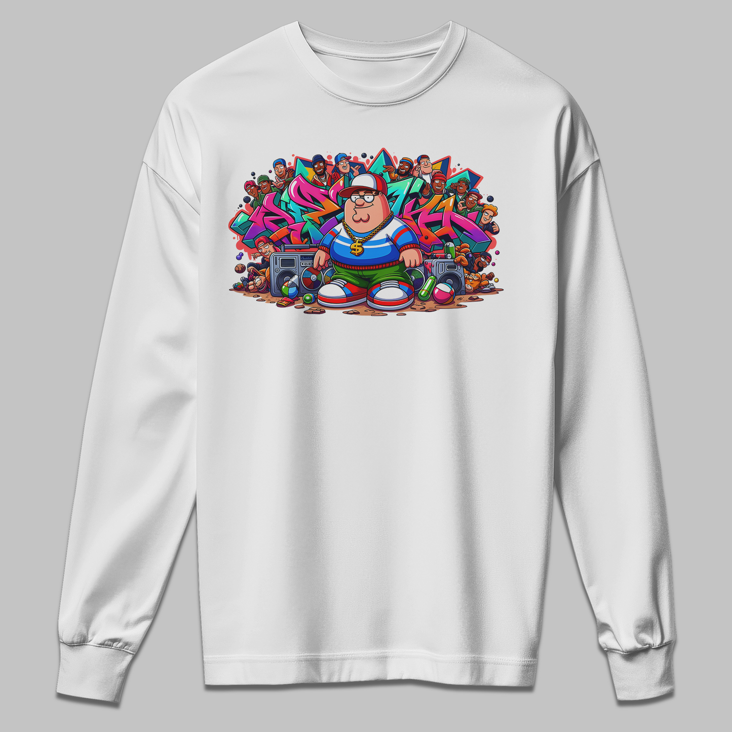Urban Graffiti Vibes Kids Sweatshirt