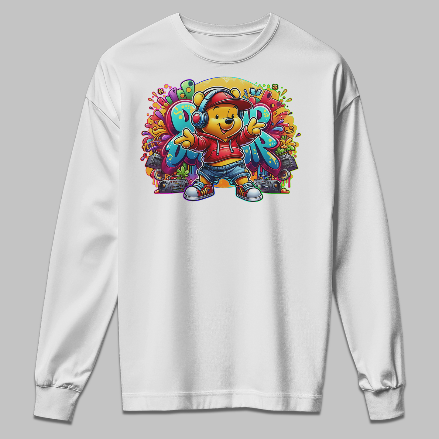 Teddy Bear Graphic Kids Sweatshirt