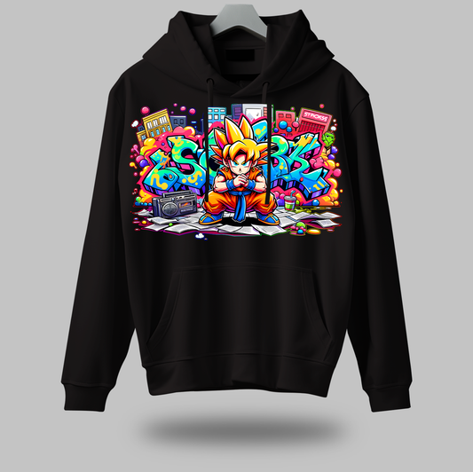 Urban Anime Graffiti Hoodie