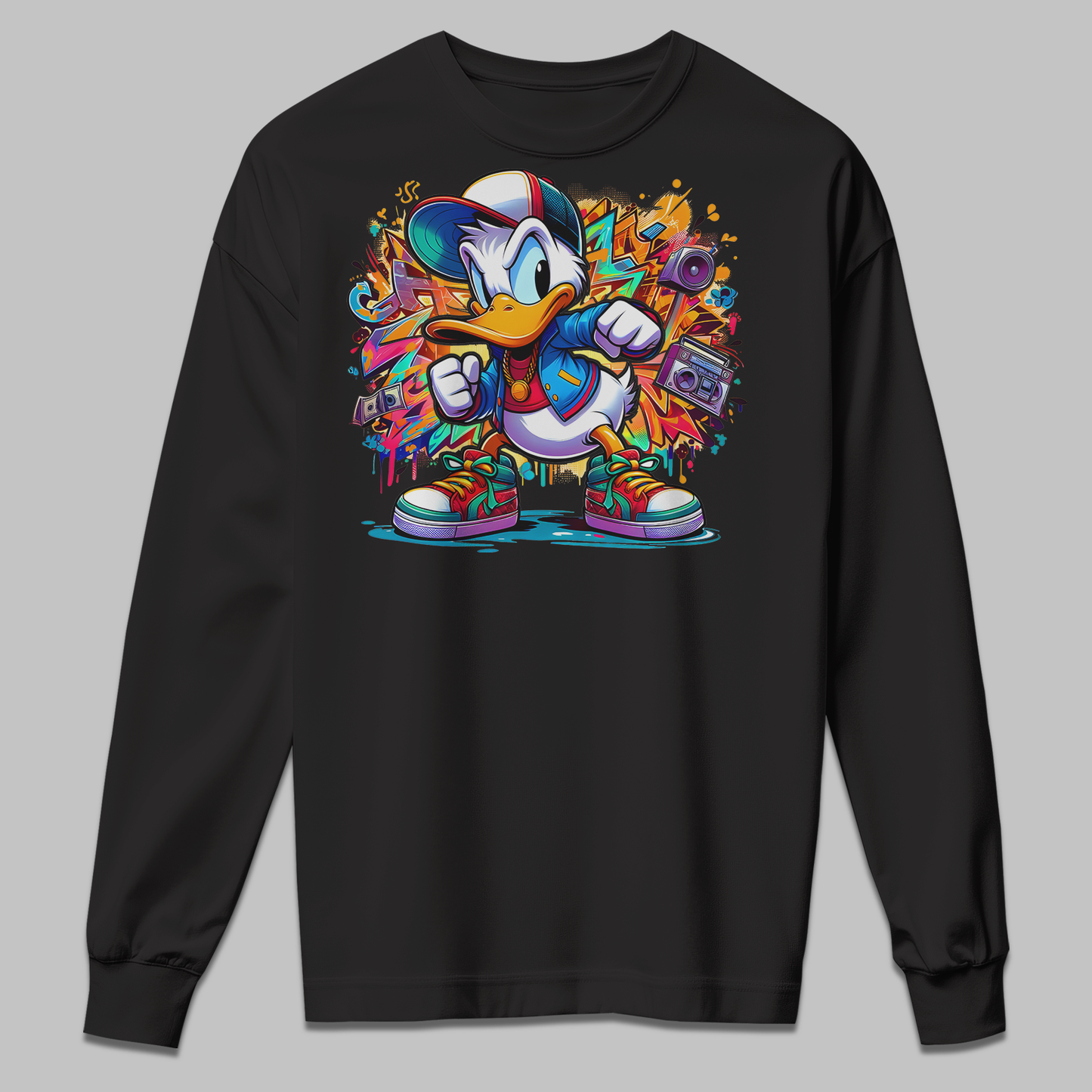 Street Style Duck Kids Crewneck