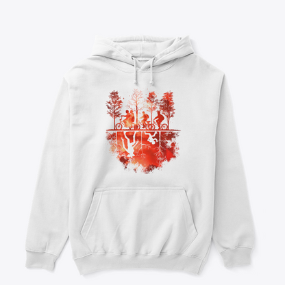 Stranger Things Into the Other Side Hoodie – Upside Down Silhouette Design