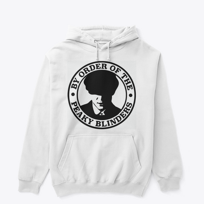 Peaky Blinders By Order Of The Peaky Blinders Thomas Shelby Silhouette Circular Badge Premium Streetwear Hoodie