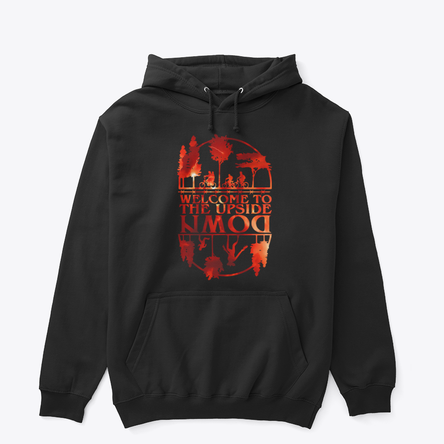 Welcome to the Upside Down Hoodie – Stranger Things Inspired Graphic Pullover