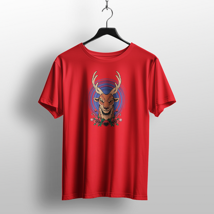 Aggressive Deer Stag Christmas T-Shirt