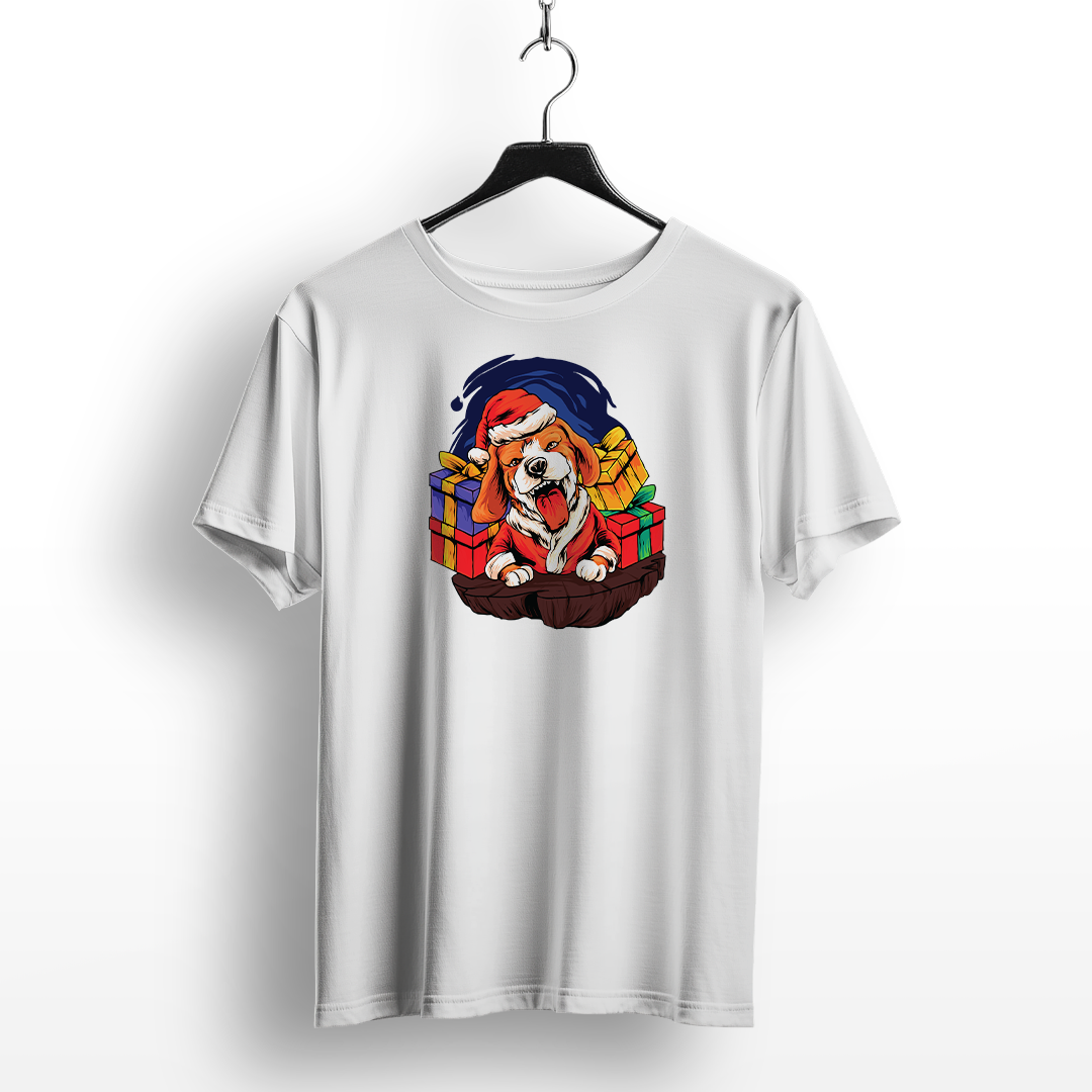 Santa Paws Beagle Christmas T-Shirt