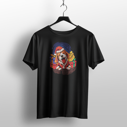 Santa Paws Beagle Christmas T-Shirt