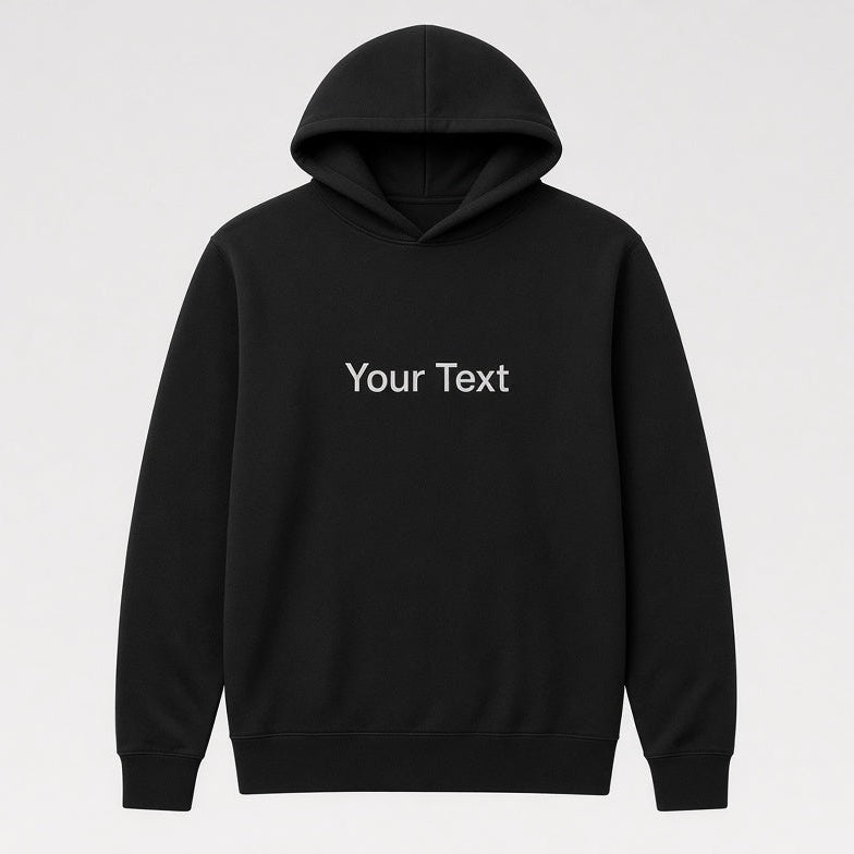 Custom Printed Hoodie – Personalized Text & Colors