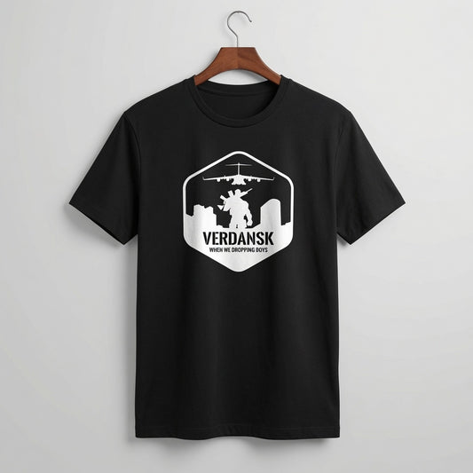 Men's "Verdansk Where We Dropping Boys" Graphic T-Shirt