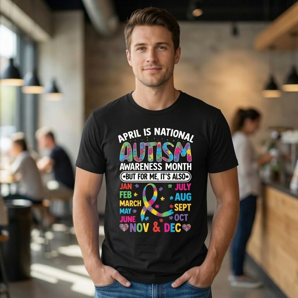 Autism Awareness 365 Days T-Shirt | "But For Me It's Also..." Year-Round Advocate Tee