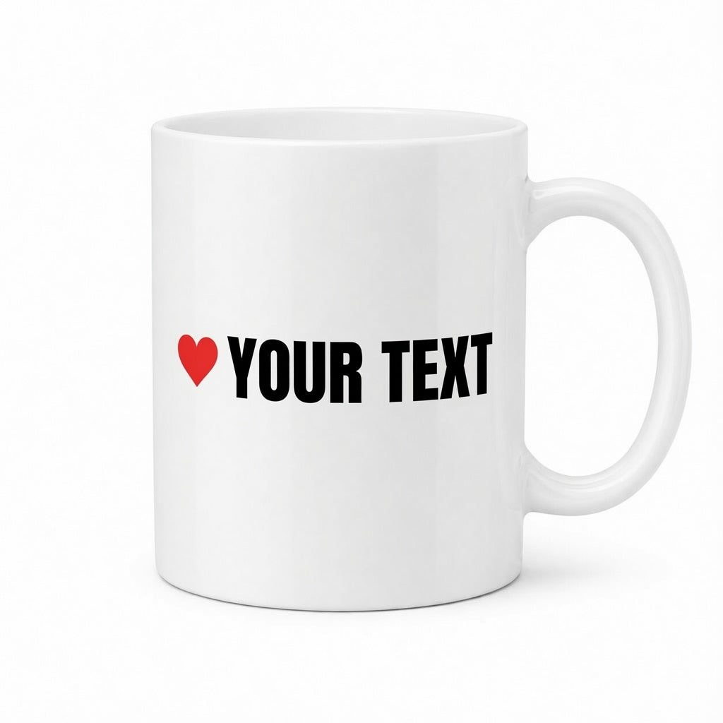 Customized Mug with Heart Icon